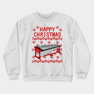 Vibraphone Ugly Christmas Vibraphonist Percussionist Musician Crewneck Sweatshirt